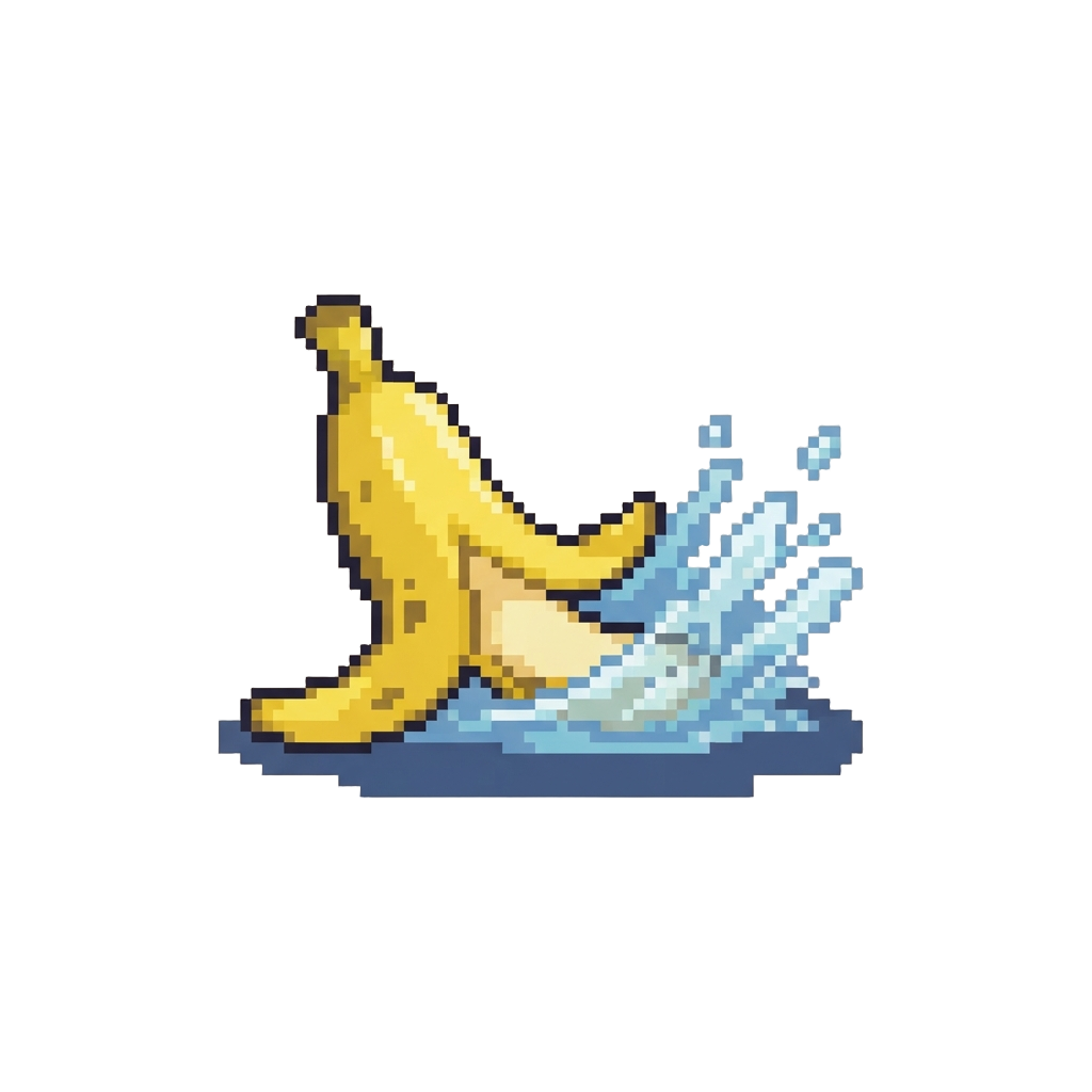 A Surprise Banana Peel Splash Stunt