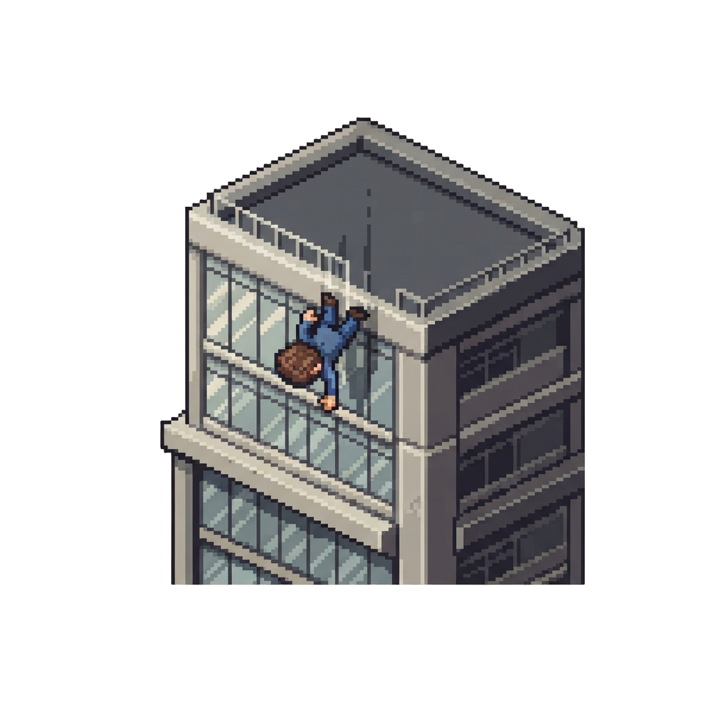 A Dizzying Plunge Off the Roof of a High-rise Skyscraper
