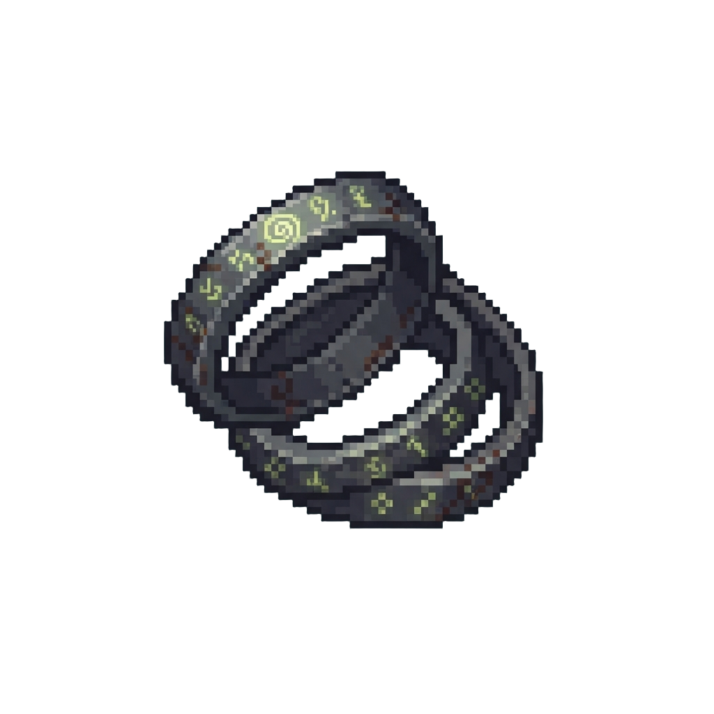Cursed Dark Glyph Rings