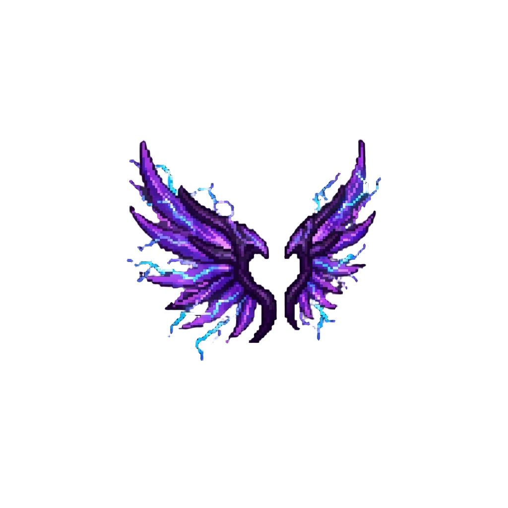 Crackling Void Lightning Wings