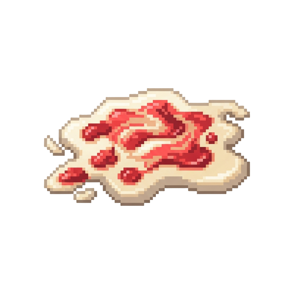 A Total Puddle of Runny Batter and Spilled Jam