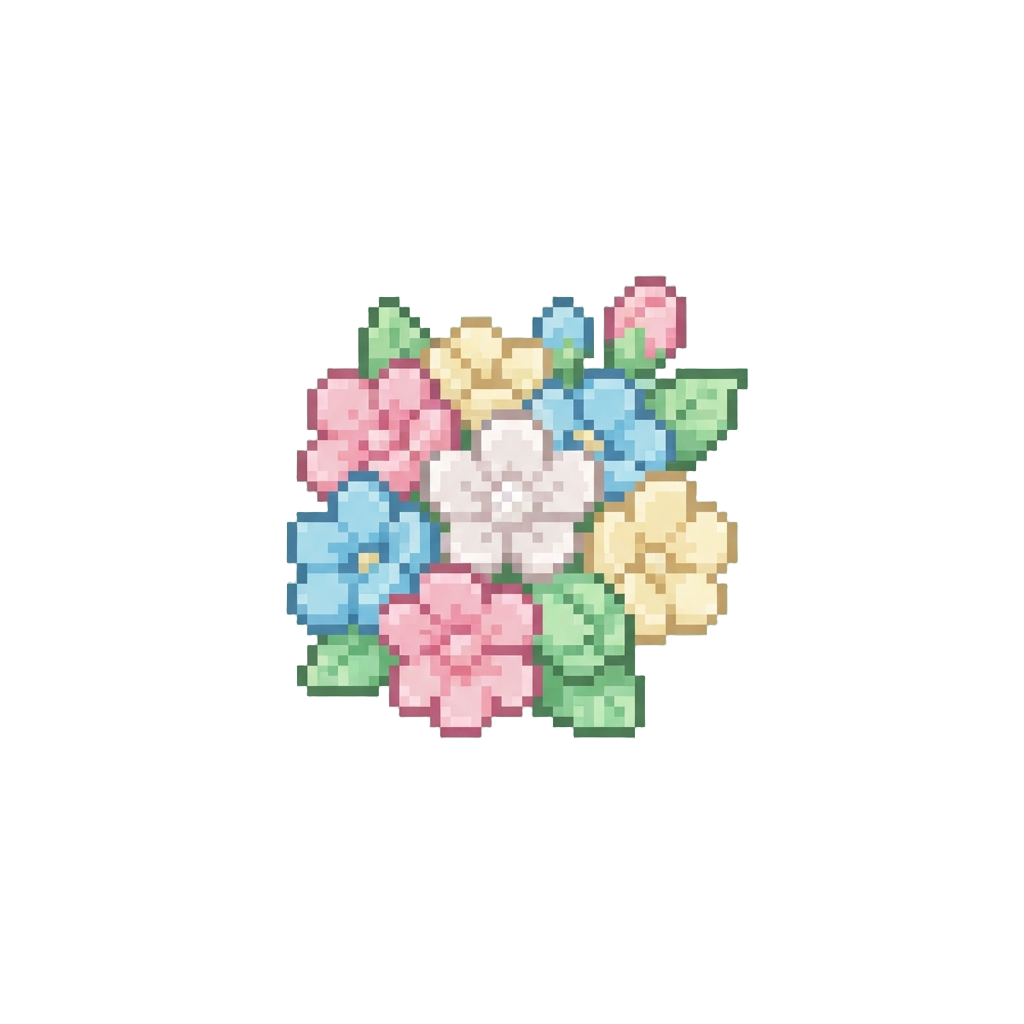 Delicate Pastel Fondant Flowers