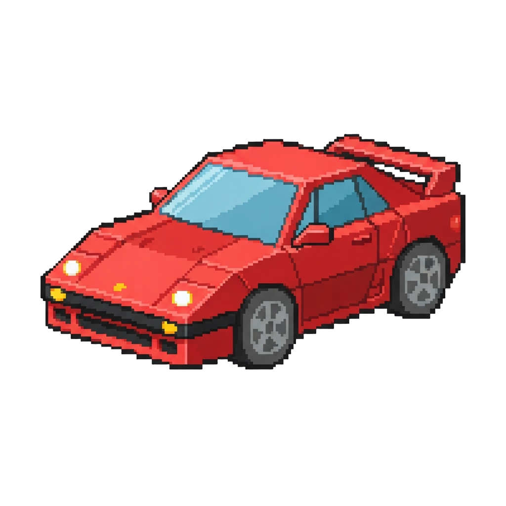 A Sleek Papercraft Sports Car