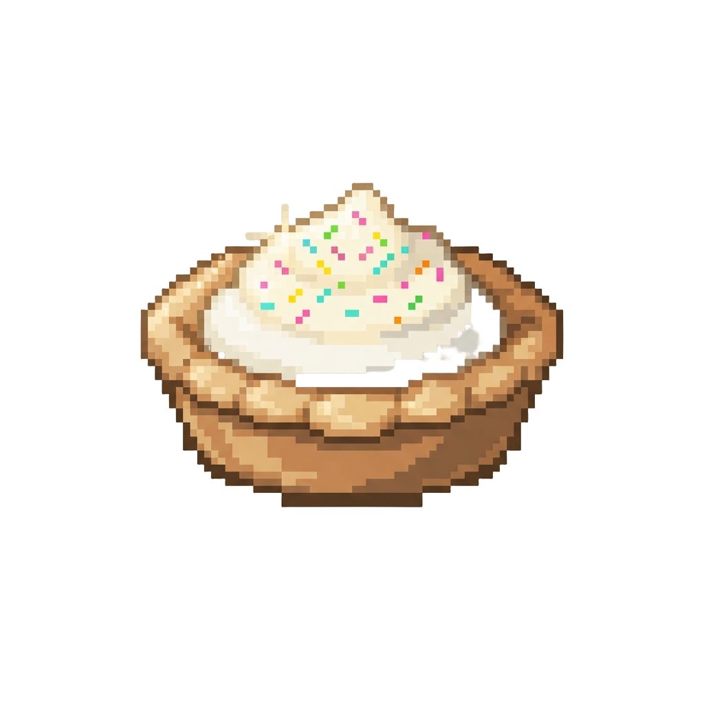 A Sparkling Confetti-topped Cream Pie
