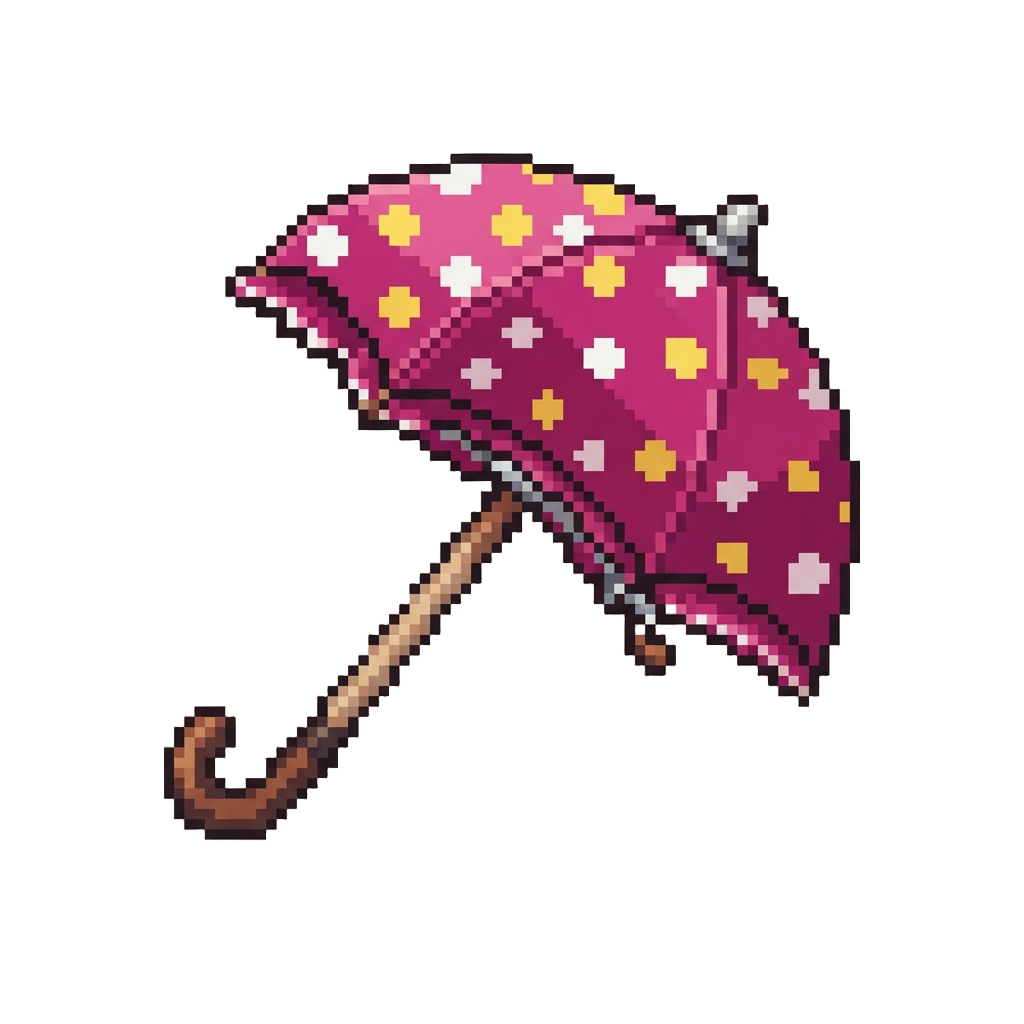 A Massive Polka-dot Trick Parasol