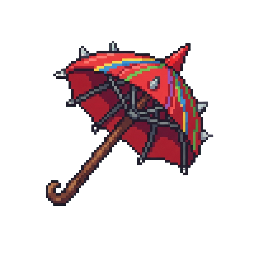 A Giant Spiked Party Umbrella