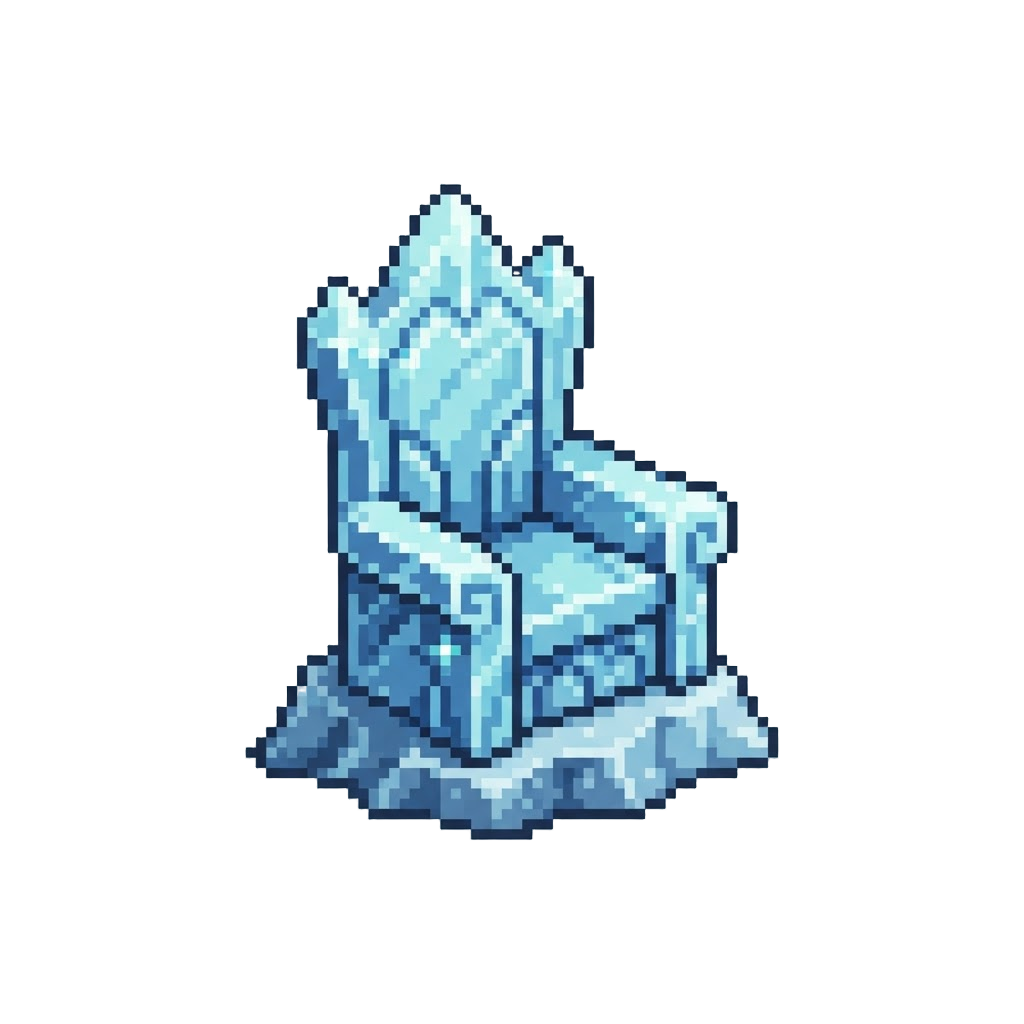 A Glittering Ice Throne at the Peak