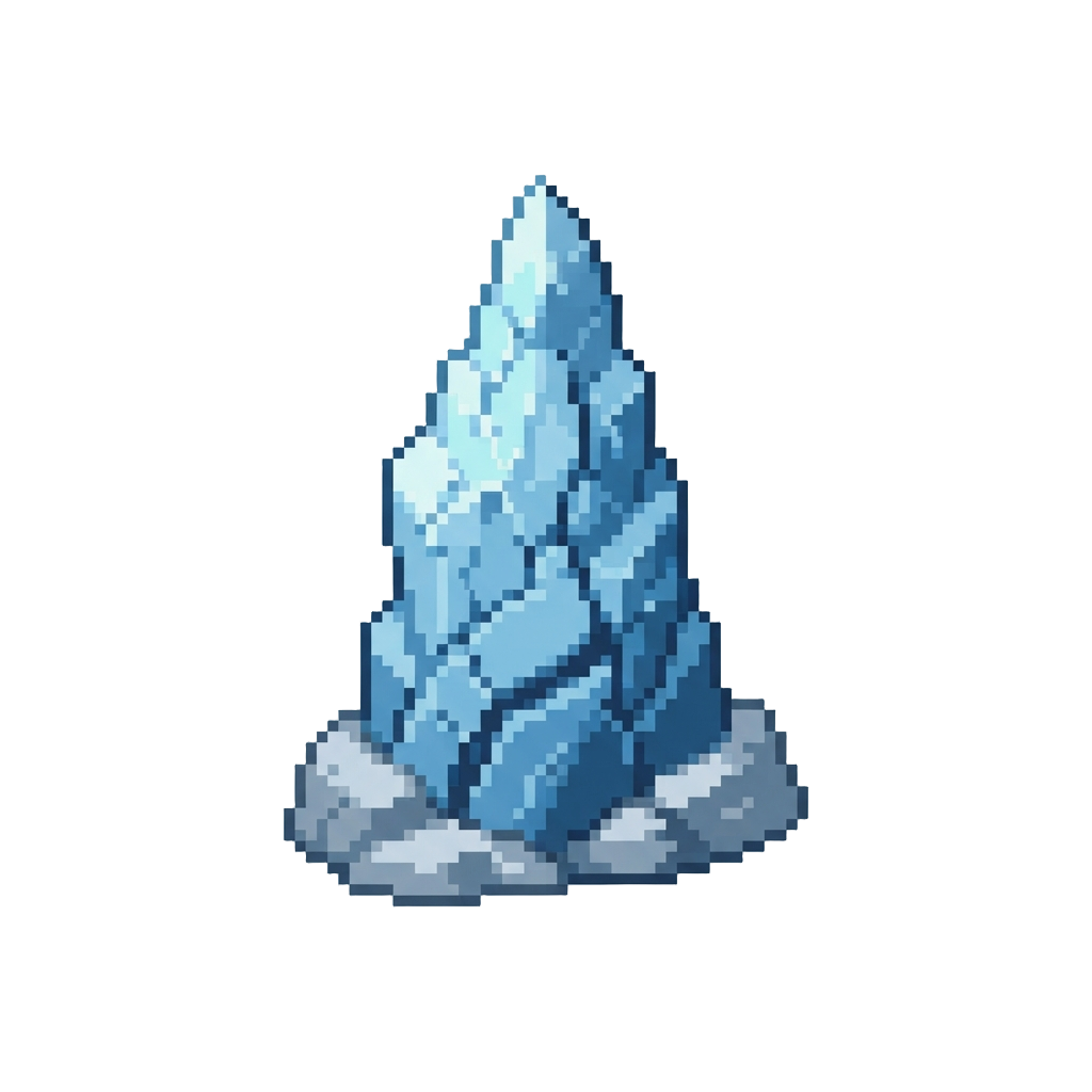 A Colossal Glacier Spire Looming Impossibly Far Above