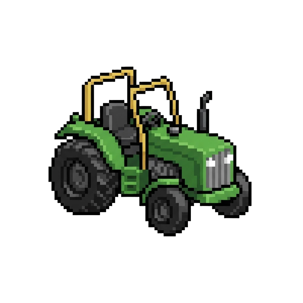A Green Farm Tractor