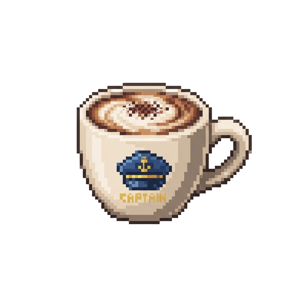 "captain Cappuccino Reporting for Duty!"