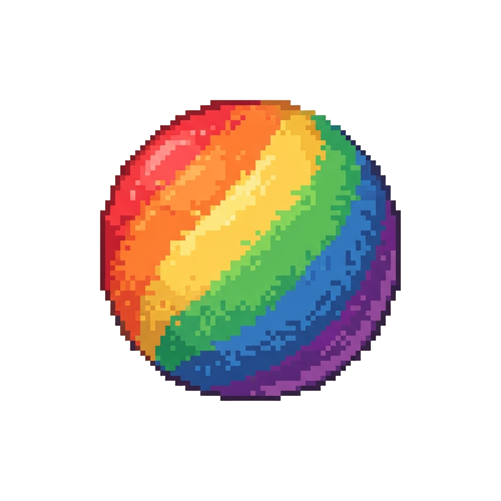 Fuzzy Velvet-coated Rainbow Needoh