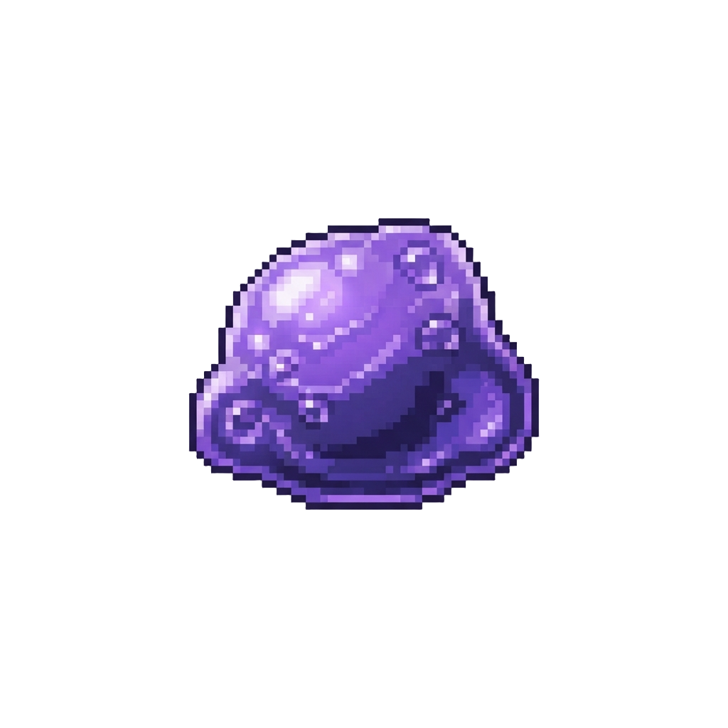 Glowing Ultraviolet Jelly Slime