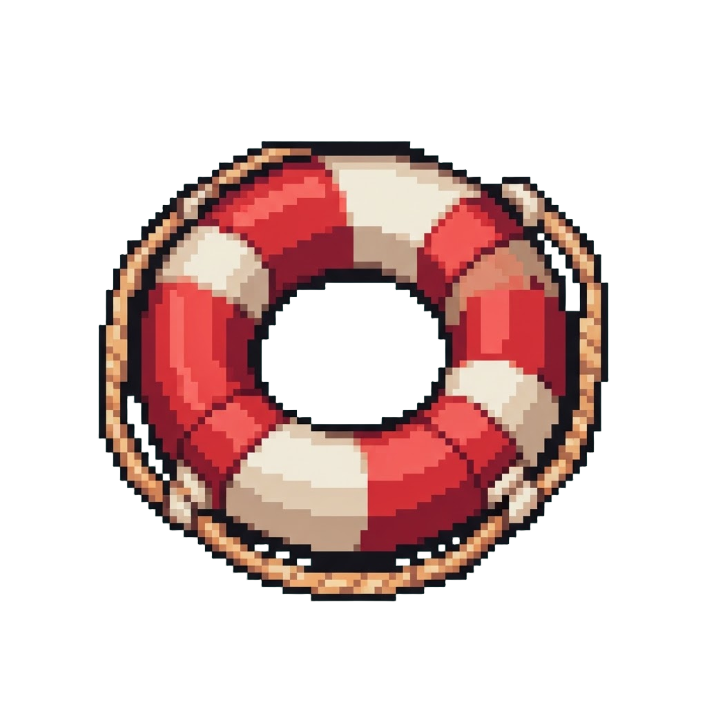 A Floating Mini Life Preserver Ring