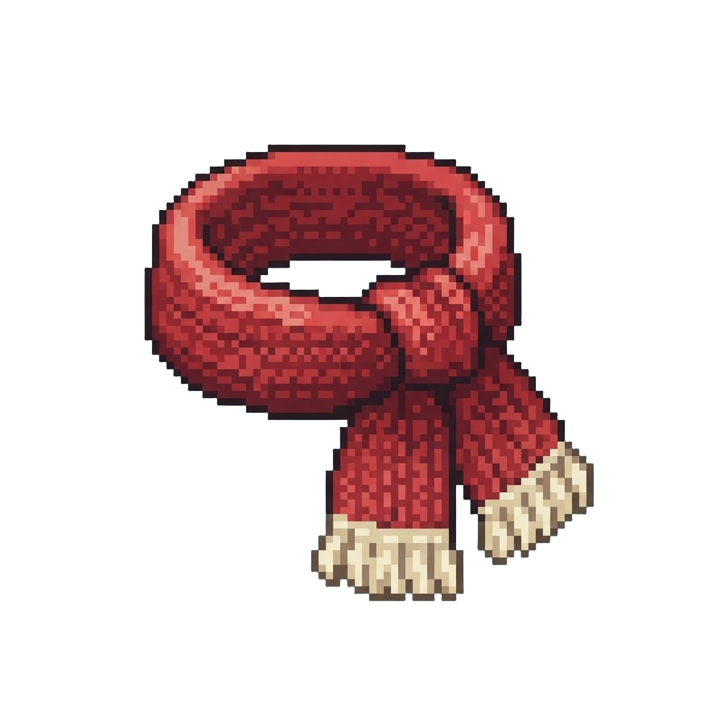 A Cozy Knitted Winter Scarf