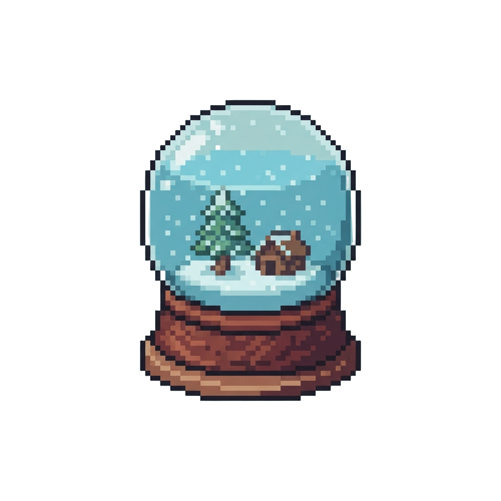 A Floating Snow Globe