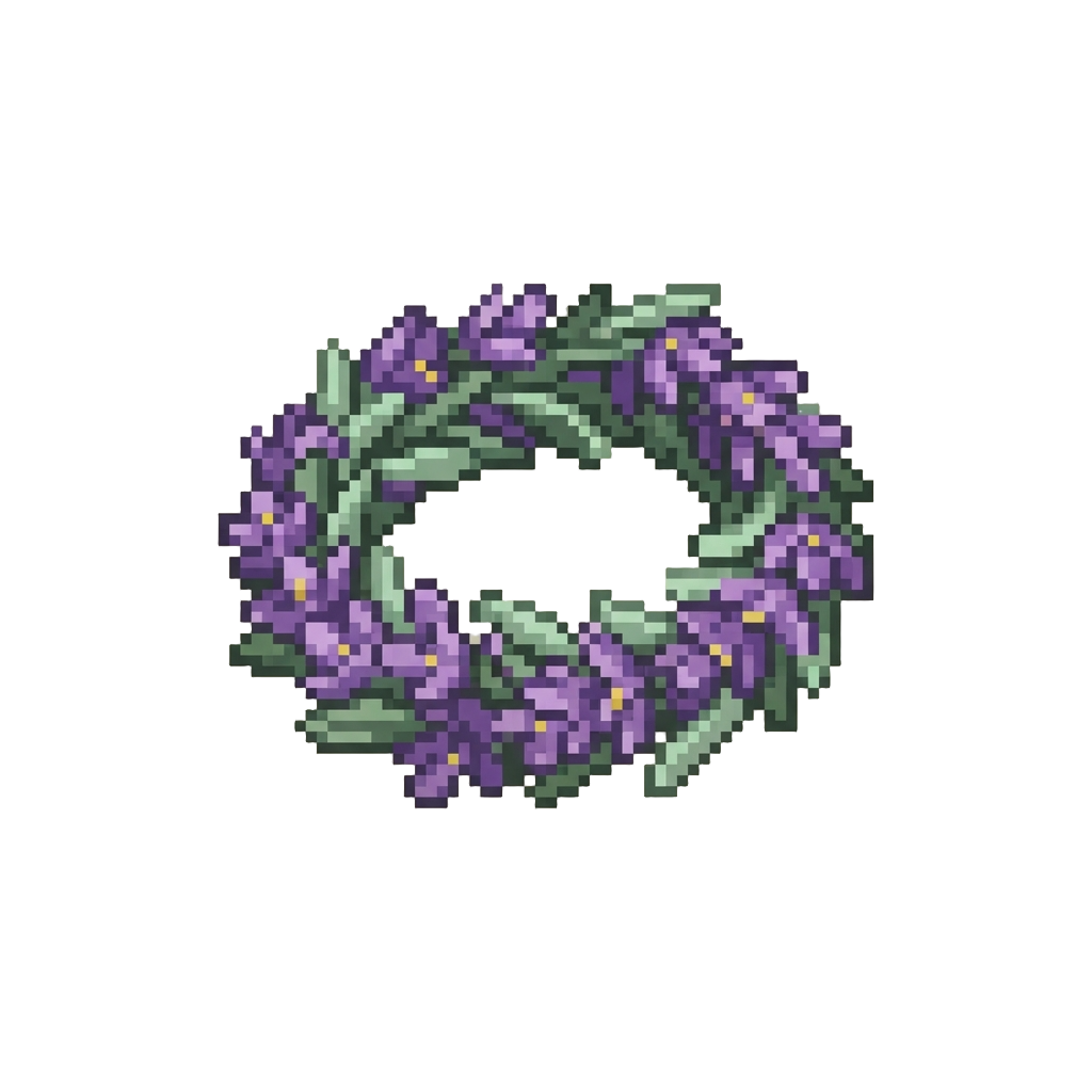 An Aromatic Lavender Blossom Garland