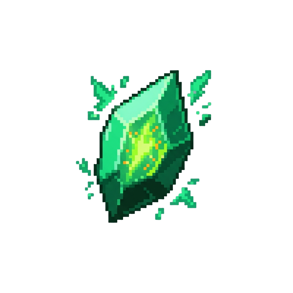 A Searing Emerald Power Flare