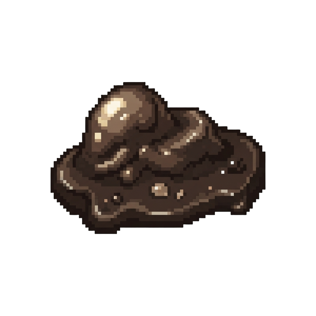 A Glossy Tar-like Muck Puddle