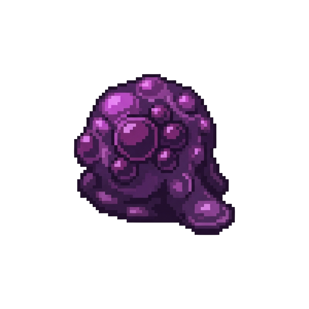 A Bubbly Purplish Symbiote Tar
