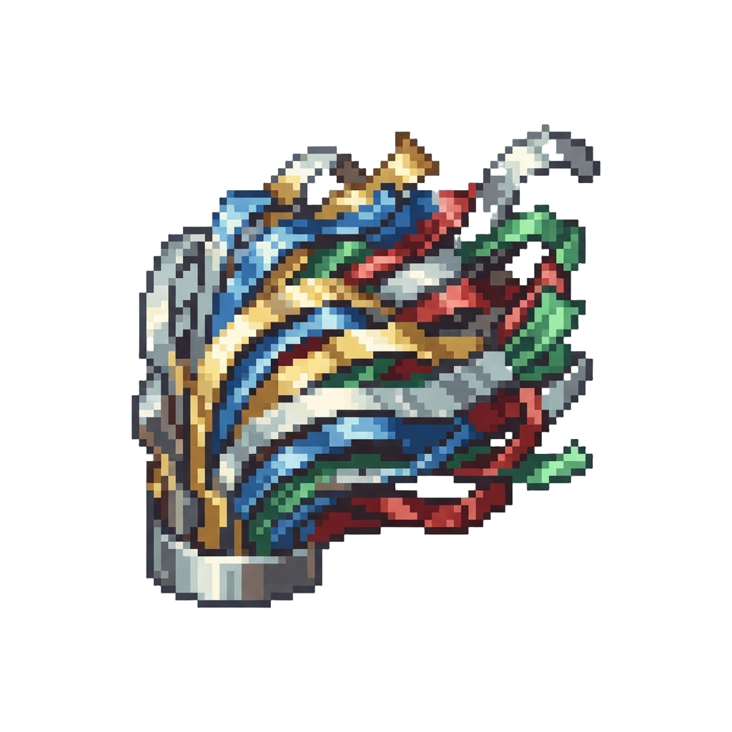 A Massive Wave of Bright Metallic Foil Streamers
