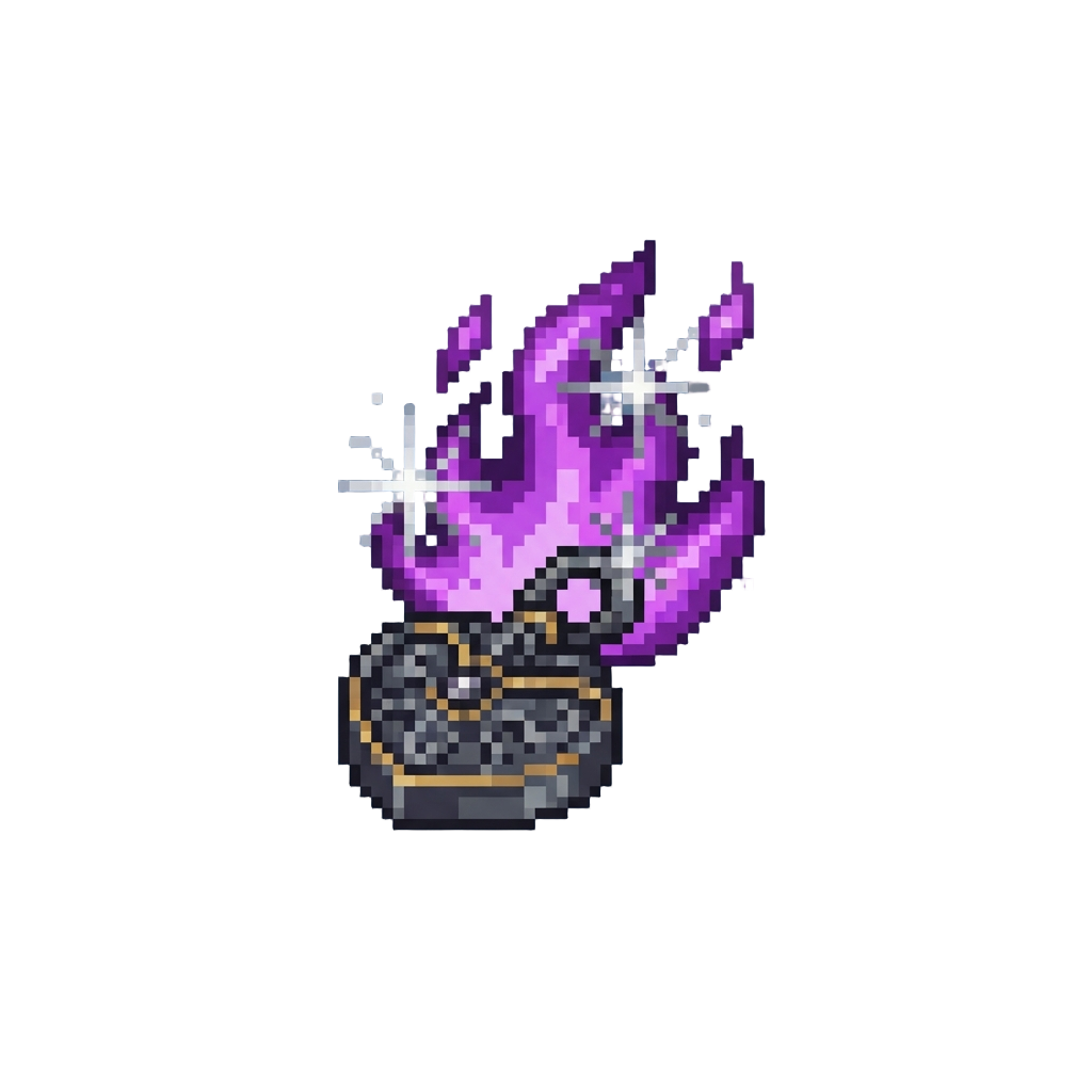 Neon Purple Flame Geysers and Silver Strobe Flashes