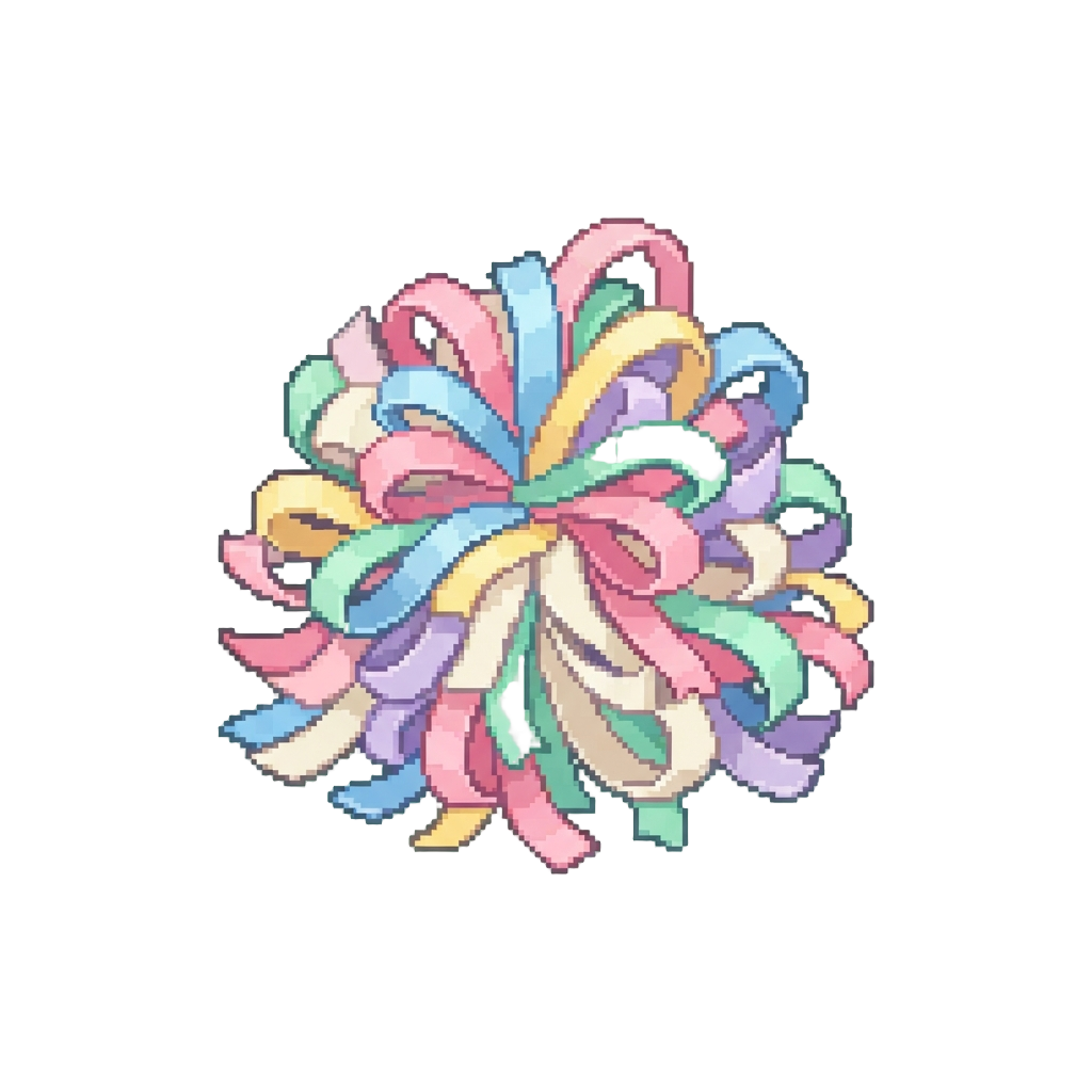 A Massive Deluge of Soft Pastel Paper Ribbons