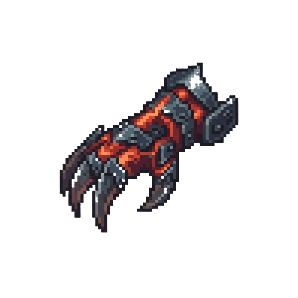 A Menacing Glowing Claw Attachment