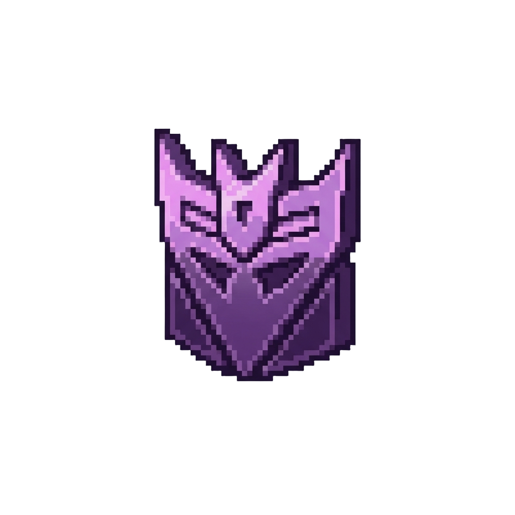A Menacing Purple Decepticon Crest