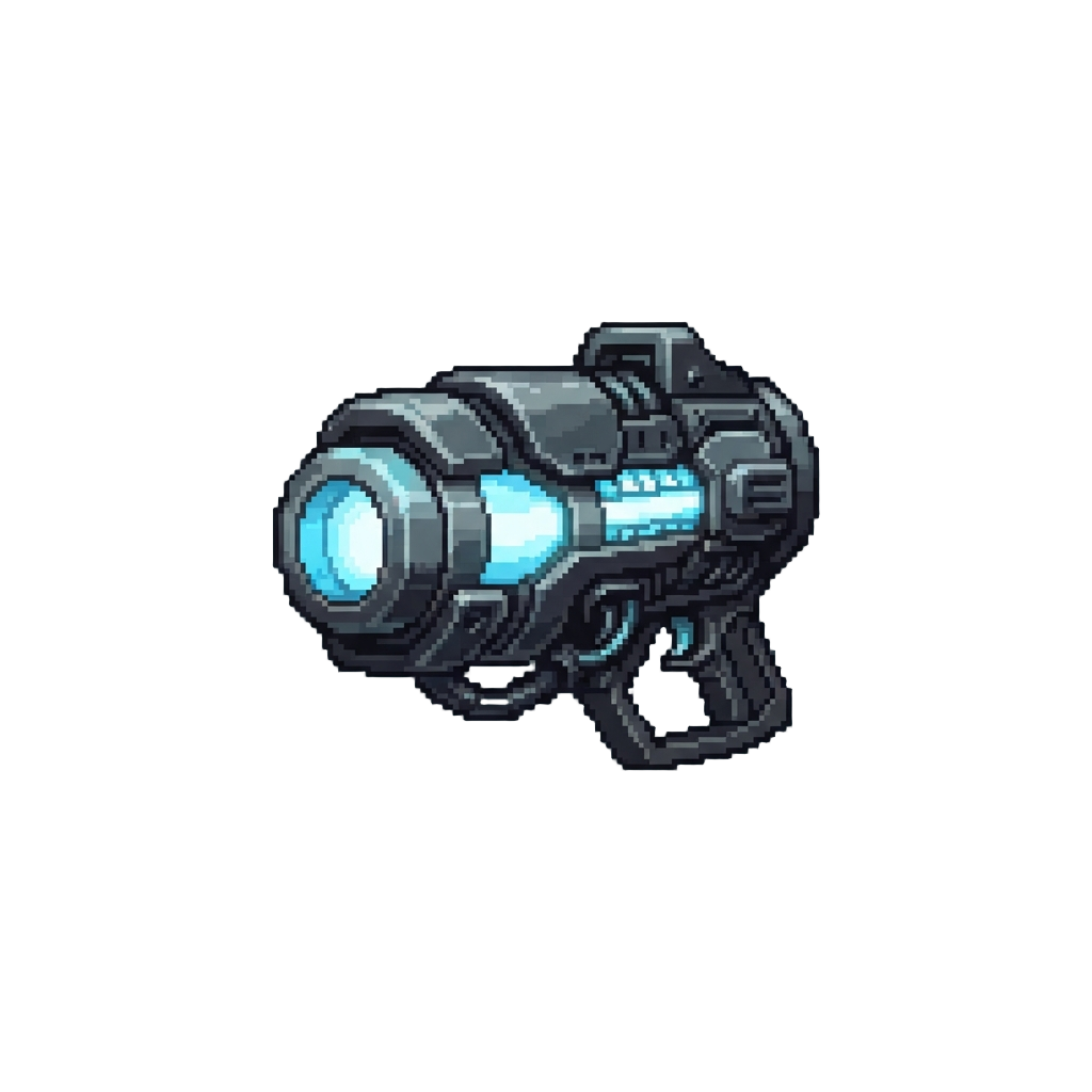 A Massive Glowing Plasma Arm Cannon