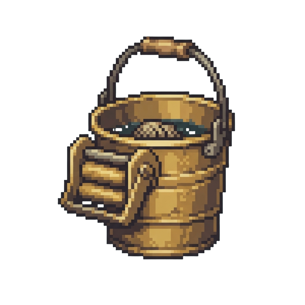 A Vintage Brass Mop Bucket