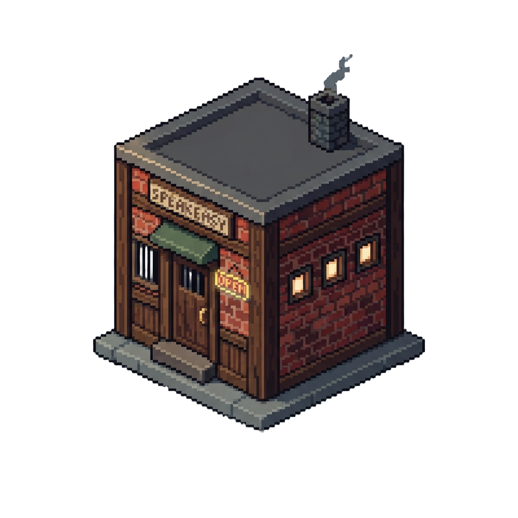 A Cubic Mafia 1930s Speakeasy Built with Dark Oak and Brick Blocks