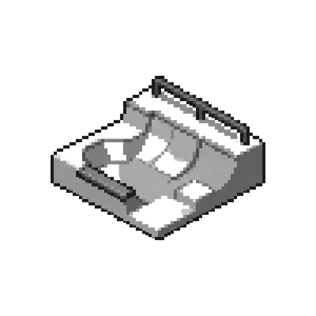 A Voxel Tony Hawk Skatepark Built with Smooth Stone Slabs and Iron Rails