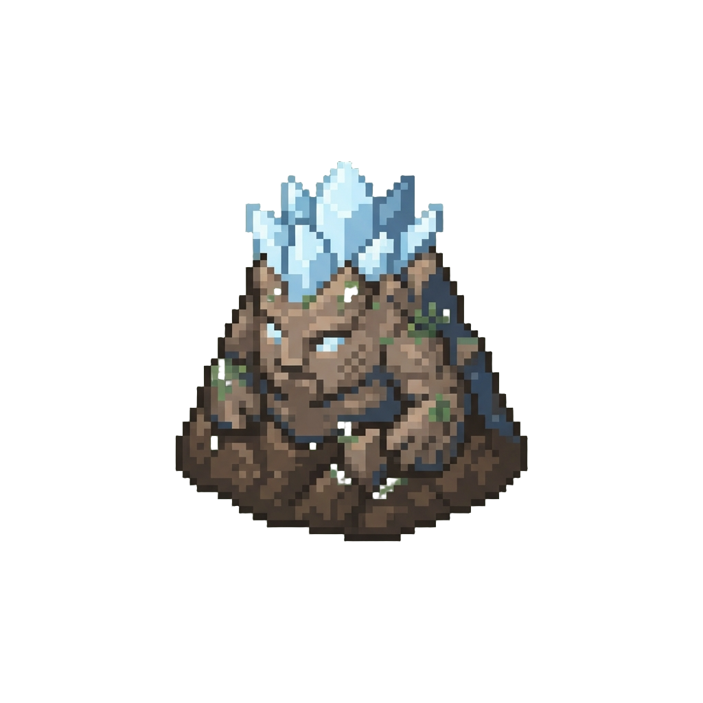 Oyamatsumi the Mountain Earth Kami Crowned with Crystal Peaks