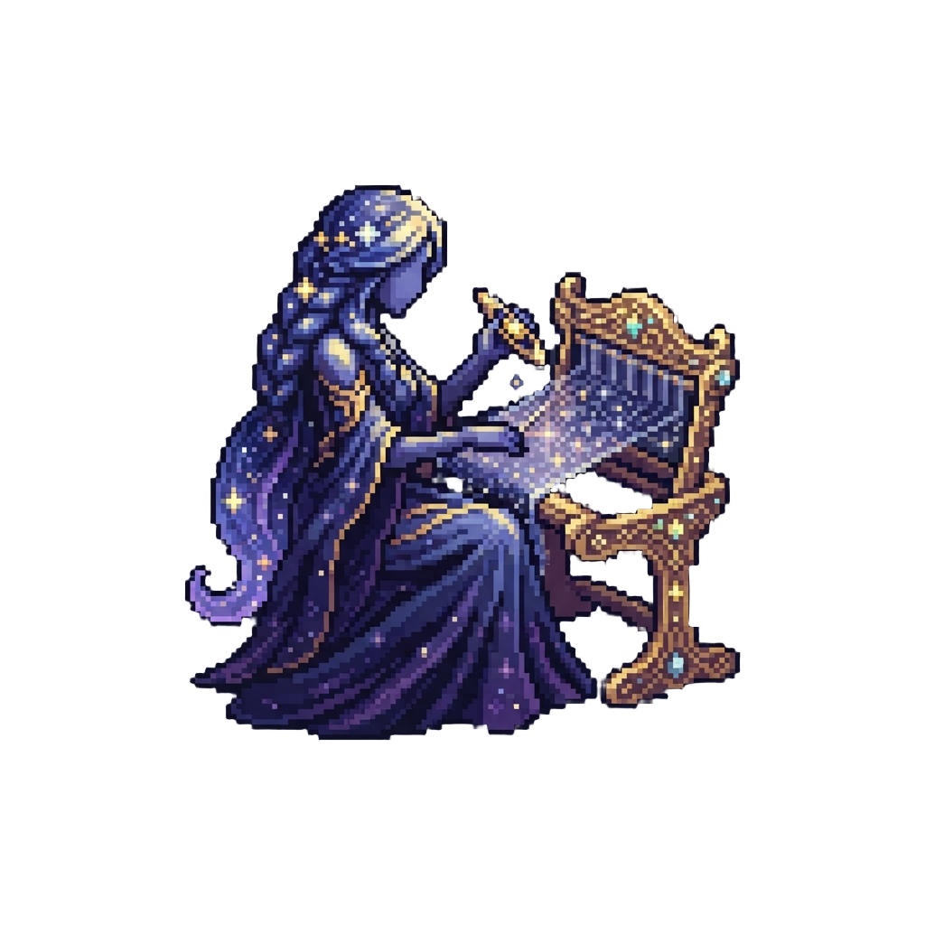 Celestial Weaver Goddess of Cosmic Starlight