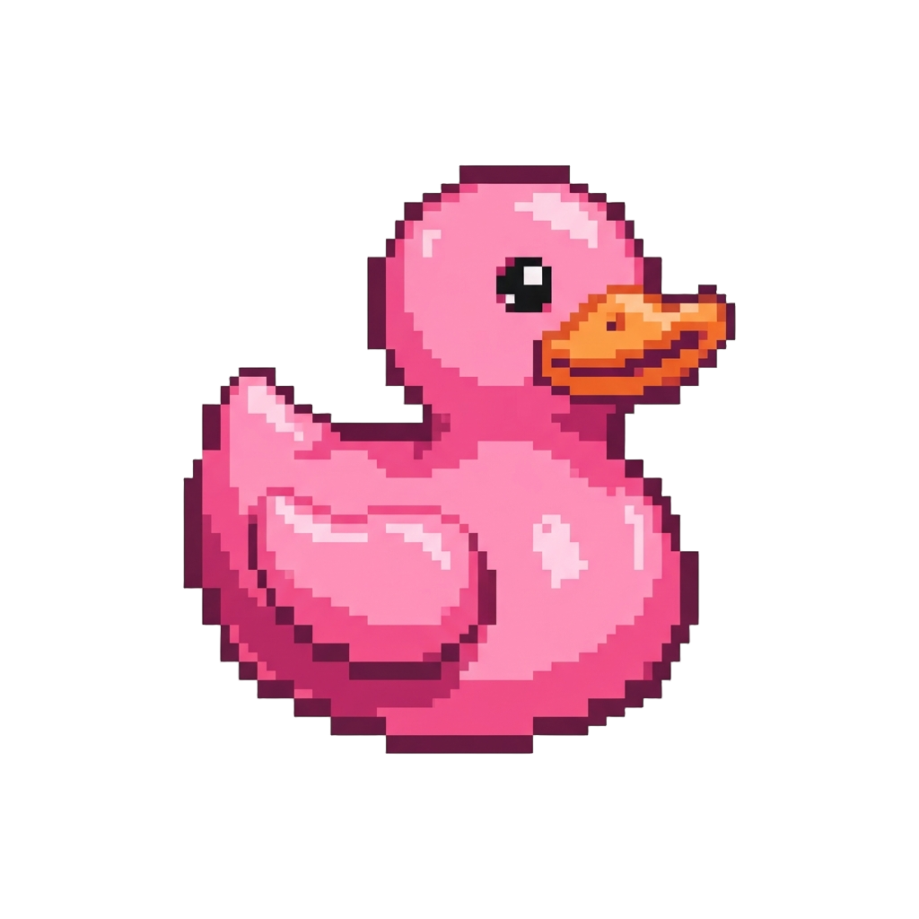A Giant Pink Rubber Duck