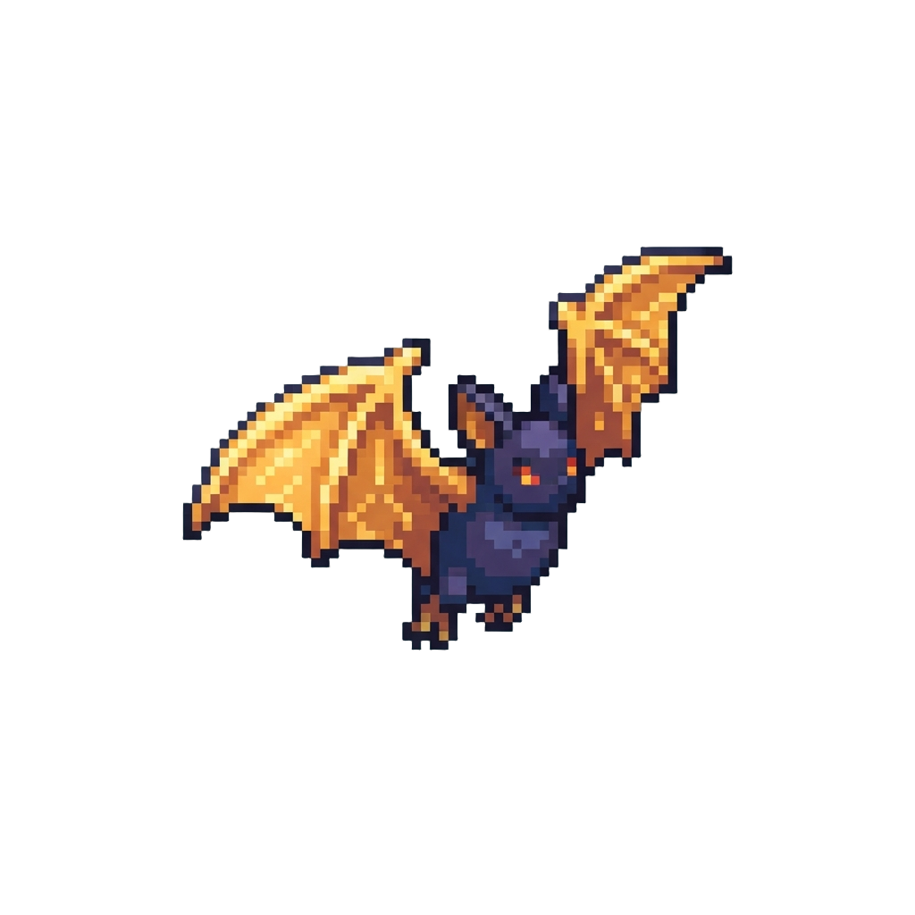A Golden-winged Mystical Bat