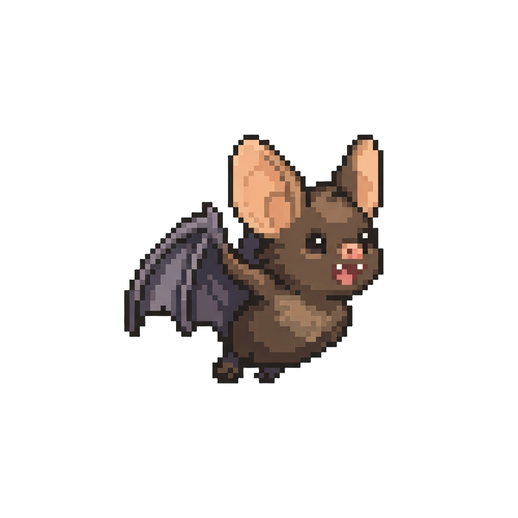 A Comical Tiny Squeaking Bat