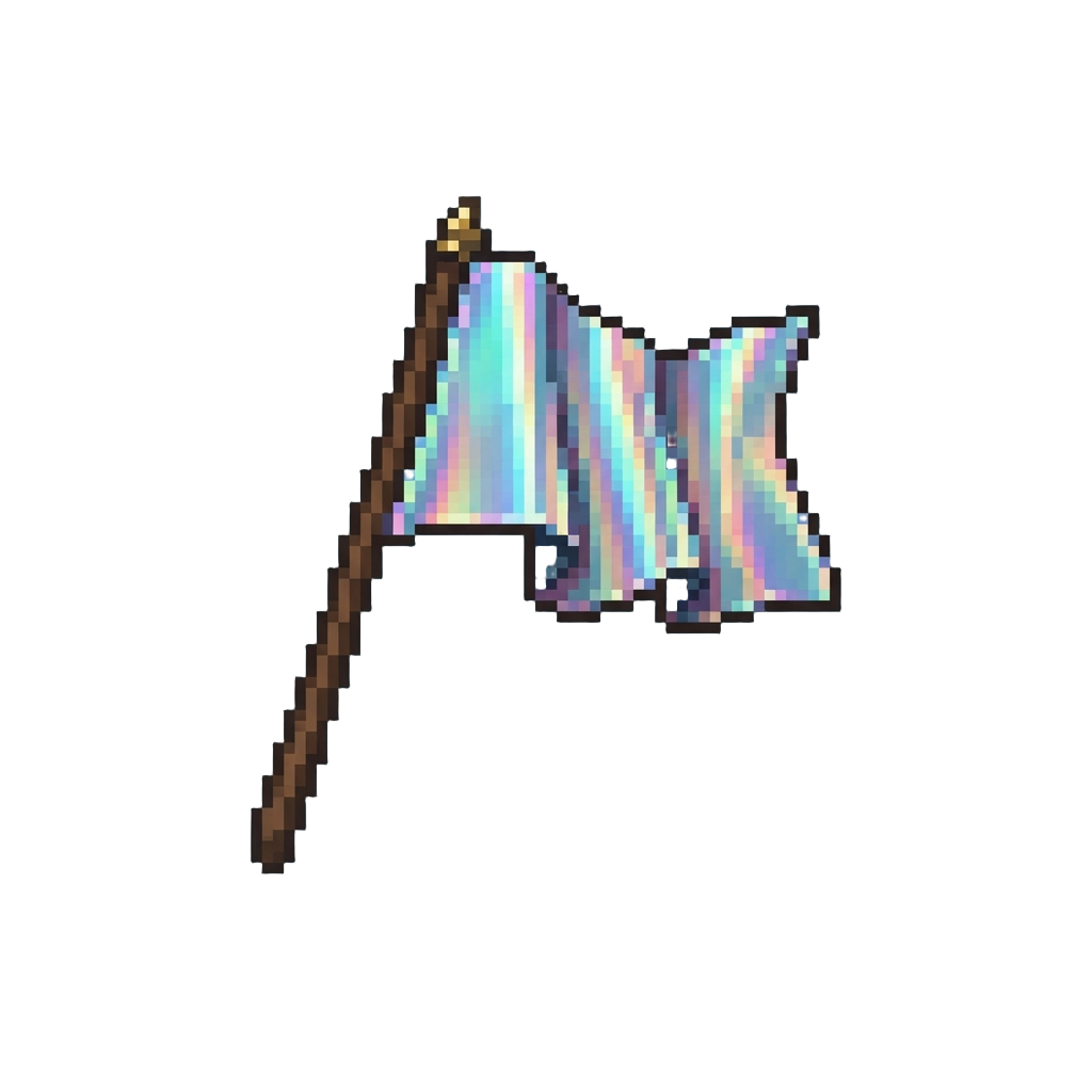 A Shiny Holographic Flag