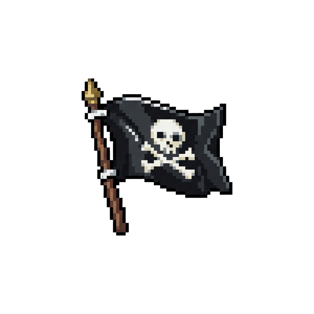 A Miniature Pirate Flag