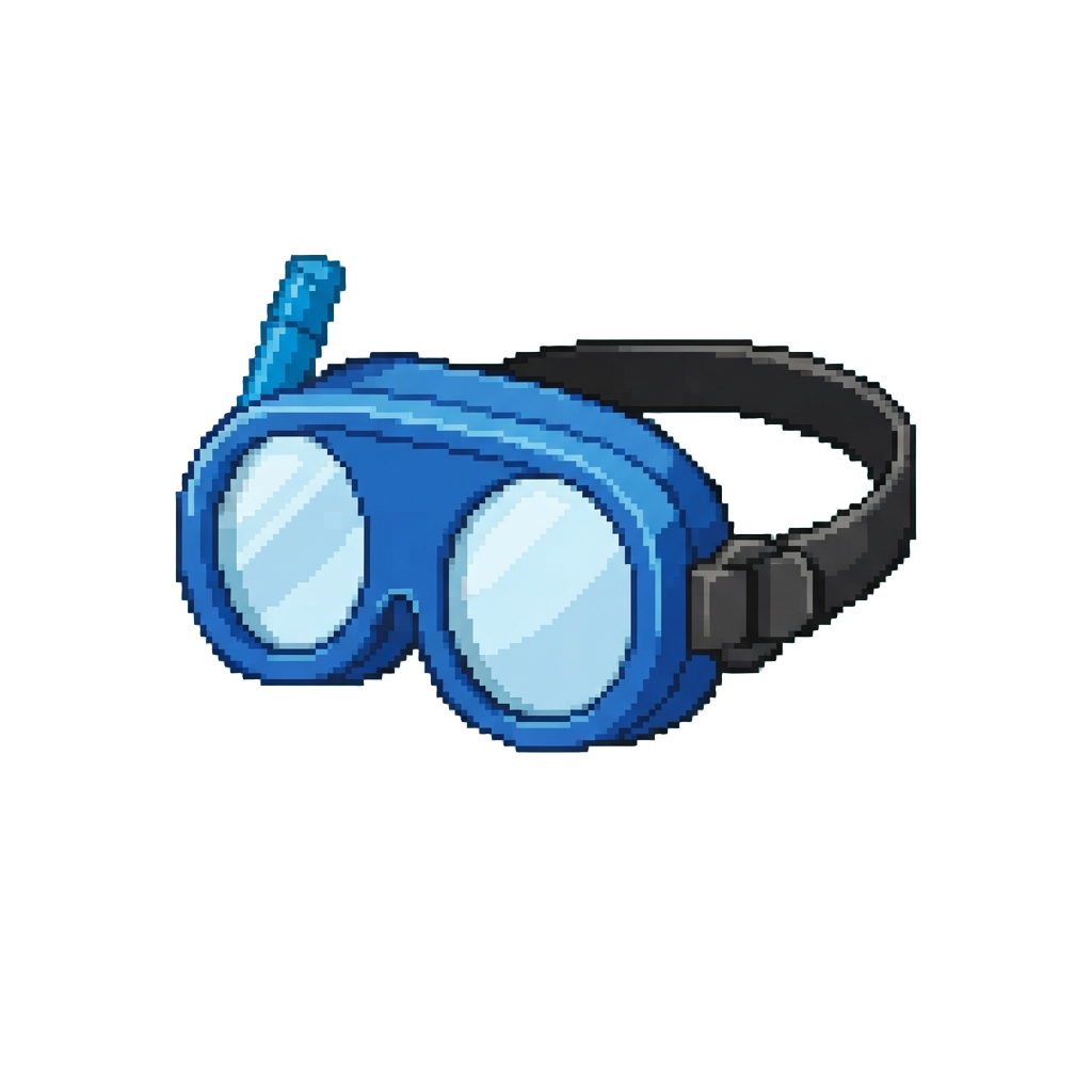 A Pair of Oversized Snorkel Goggles