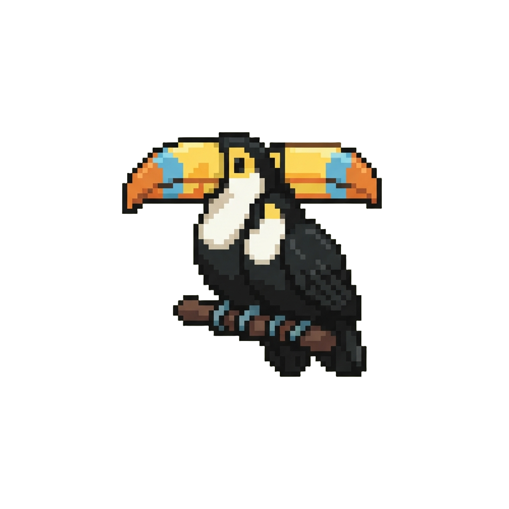 A Pair of Perched Toucans