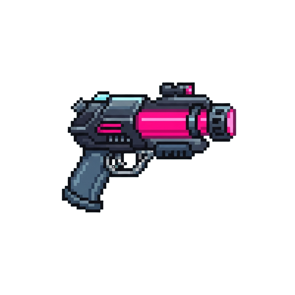 A Neon Laser Blaster
