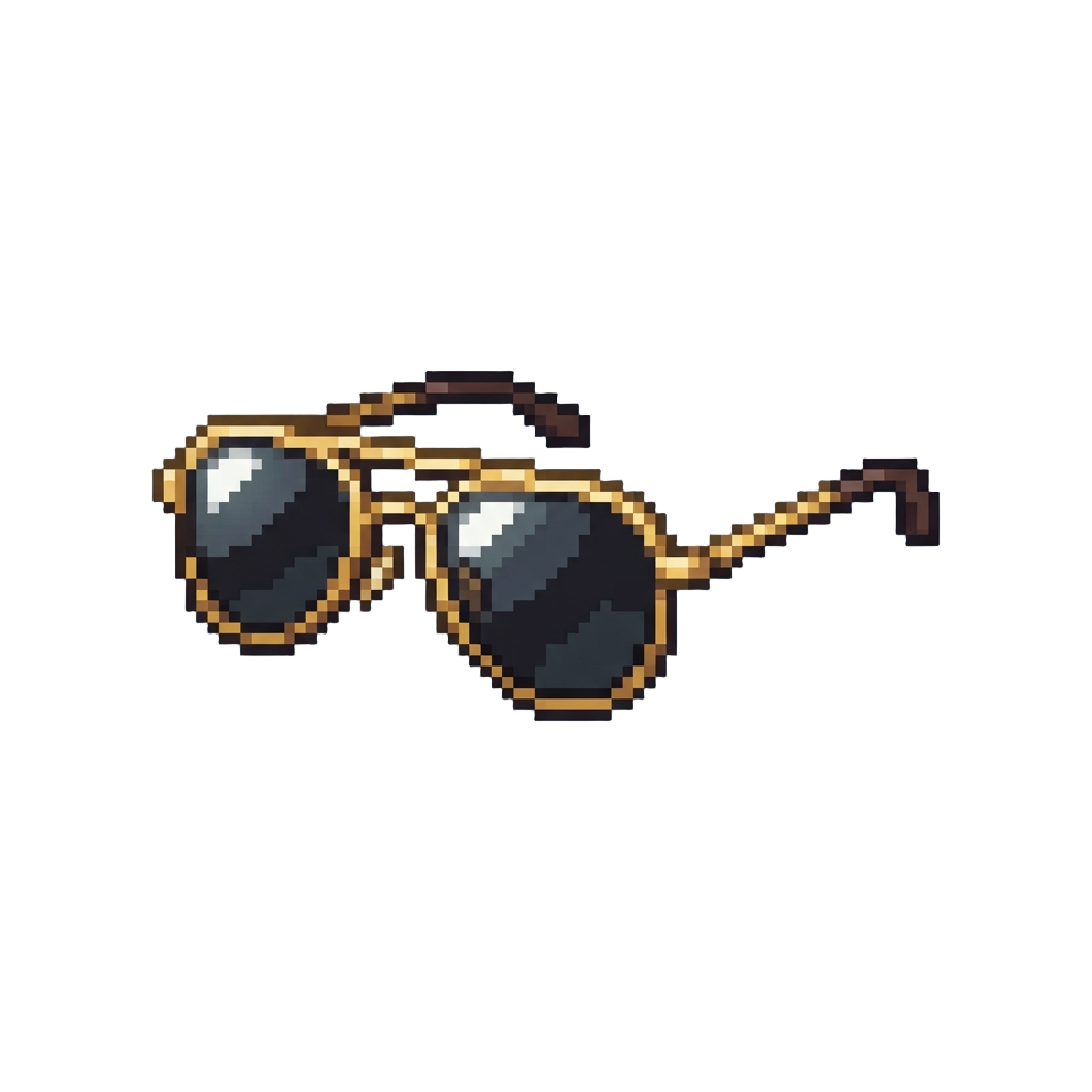 A Pair of Cool Aviator Sunglasses