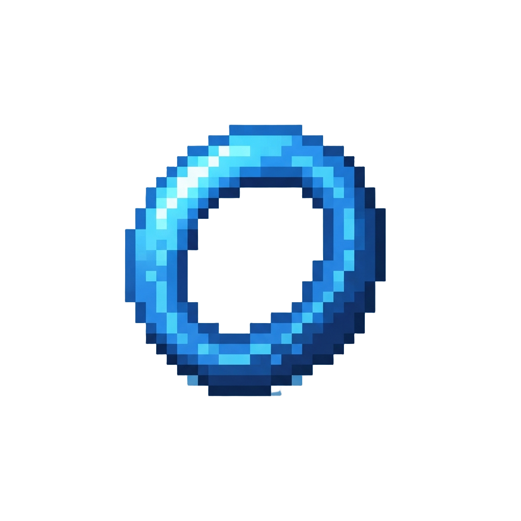 A Pulsing Electric-blue Halo