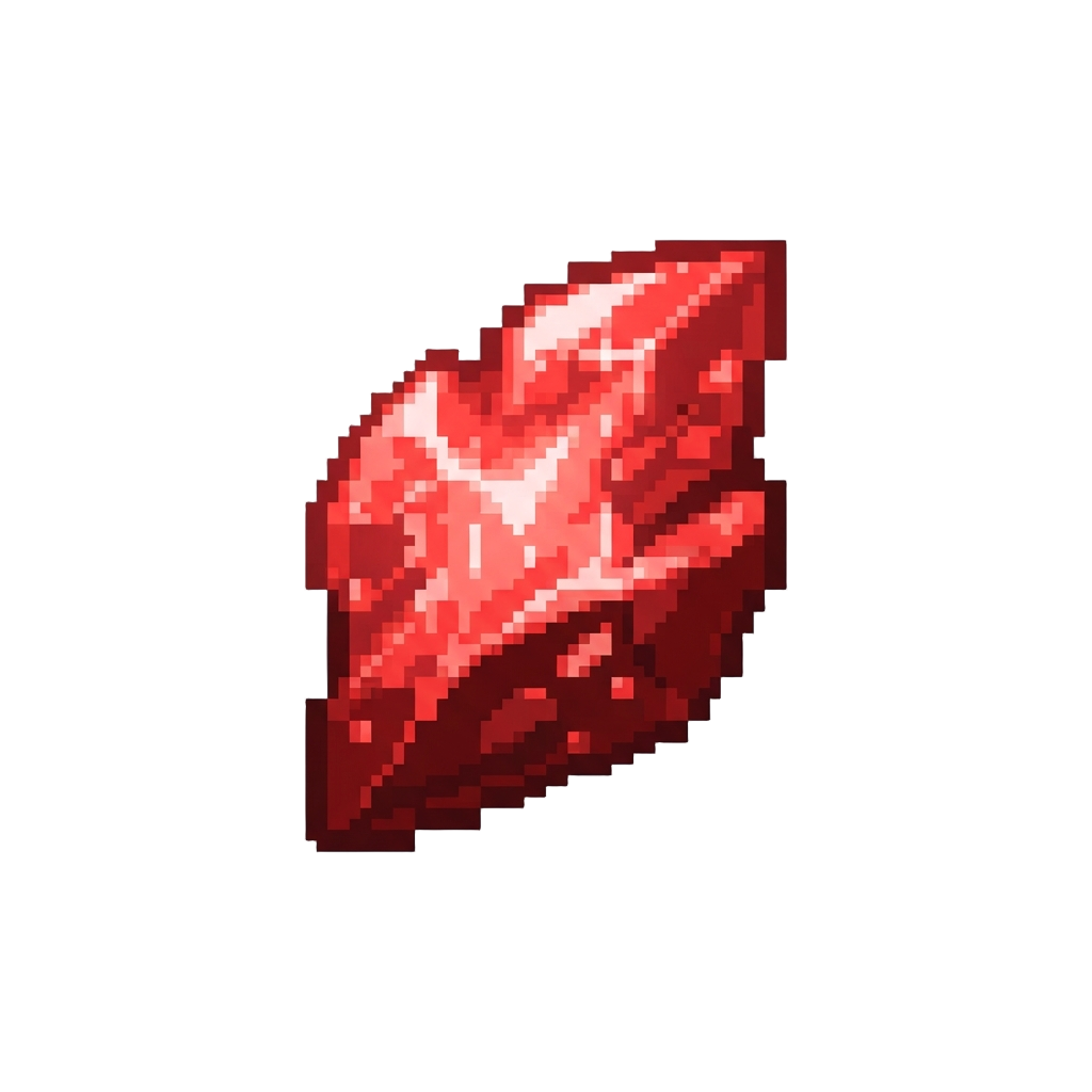 A Glowing Ruby Energy Pulse