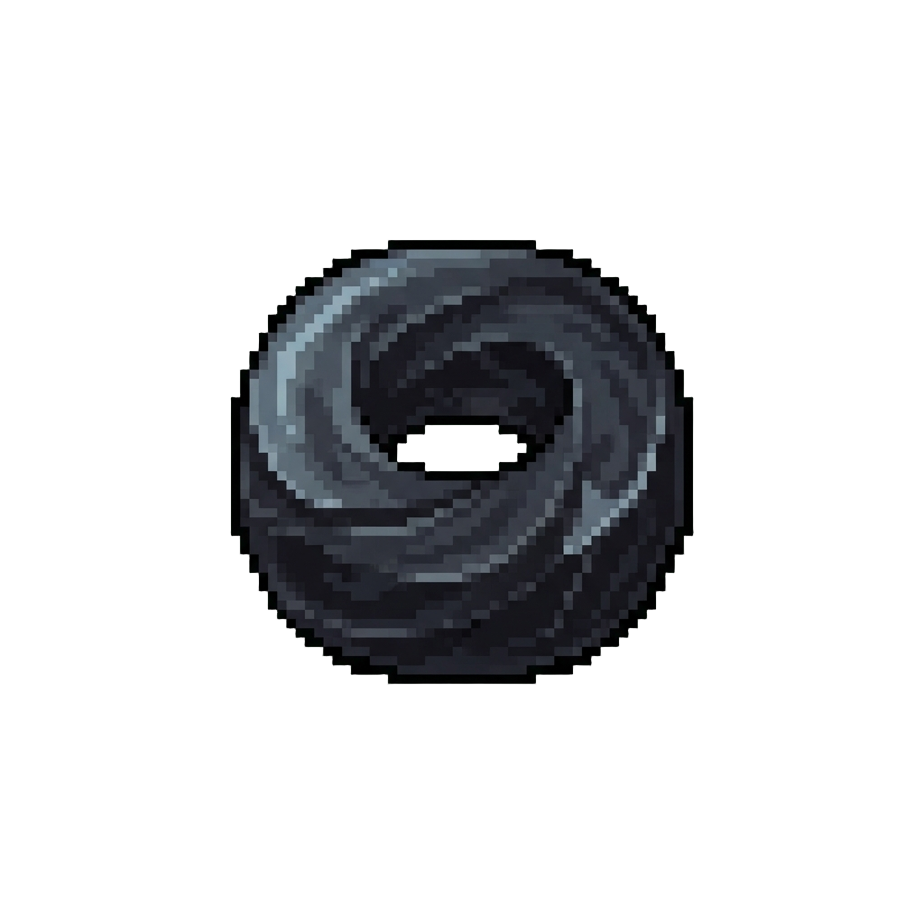 A Dark Obsidian Smoke Ring