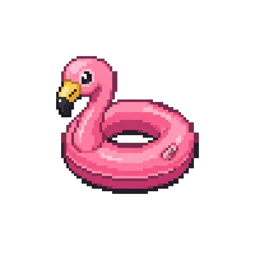 Miniature Flamingo Pool Ring
