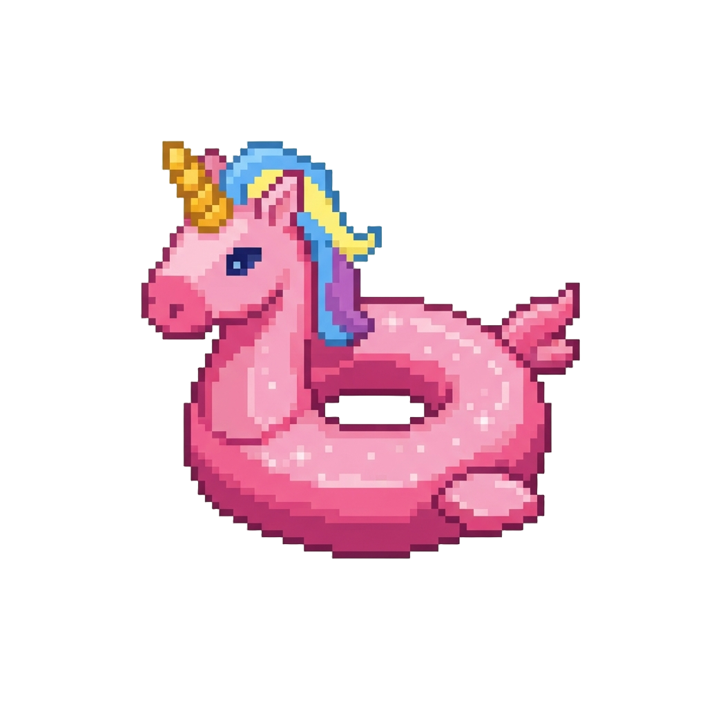Sparkly Unicorn Floatie