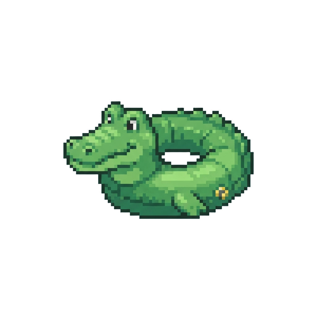 Green Crocodile Float