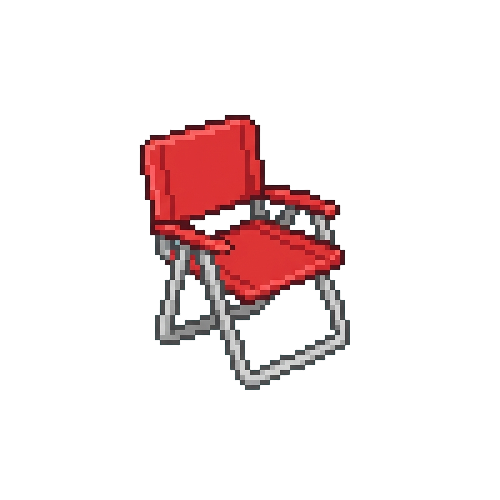 Bright Red Lawn Chair